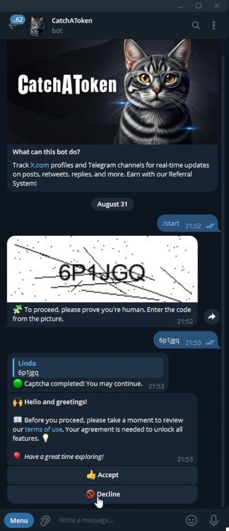 After captcha