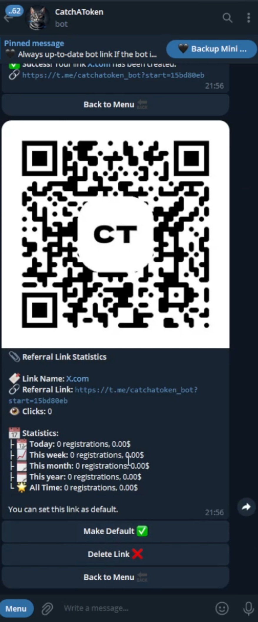 Creating new link